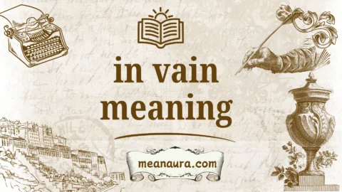 in vain meaning