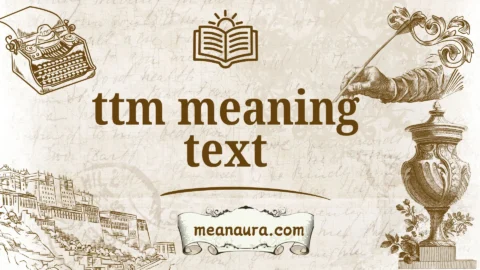 ttm meaning text