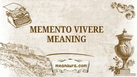 memento vivere meaning